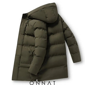 Hooded Mid-Length Jacket Menswear