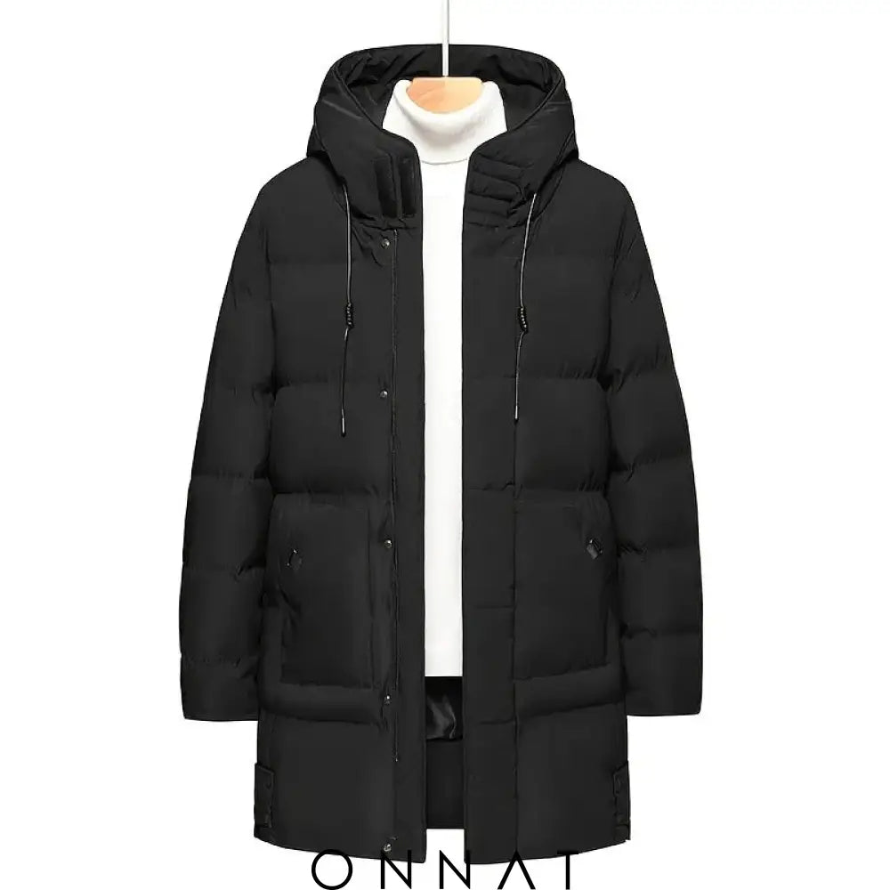 Hooded Mid-Length Jacket Menswear