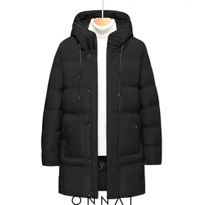 Hooded Mid-Length Jacket Menswear