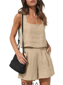 Iris Onnat - Tweedelige Set Khaki / S Women’s Sets