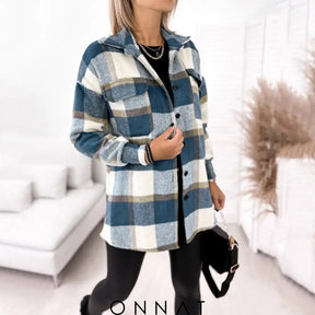 Isabel Check Collared Outerwear Sweaters & Cardigans