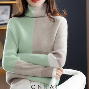 Kaiaturtleneck Sweater Green / One Size Sweaters & Cardigans