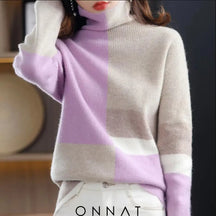 Kaiaturtleneck Sweater Purple / One Size Sweaters & Cardigans