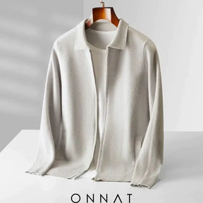 Kent Devoîr Cashmere Knit Cardigan White / S Menswear