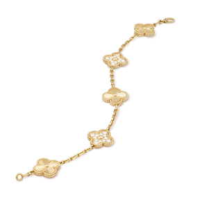 Amber Onnat Bracelet  - Gold / Diamant  Muster