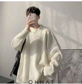 Knitted Sweater Pullover Menswear