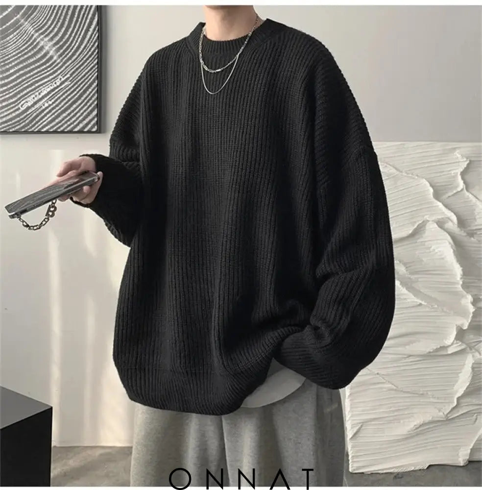 Knitted Sweater Pullover Menswear