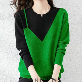 Knitted Sweater Skylar Green / S Sweaters & Cardigans