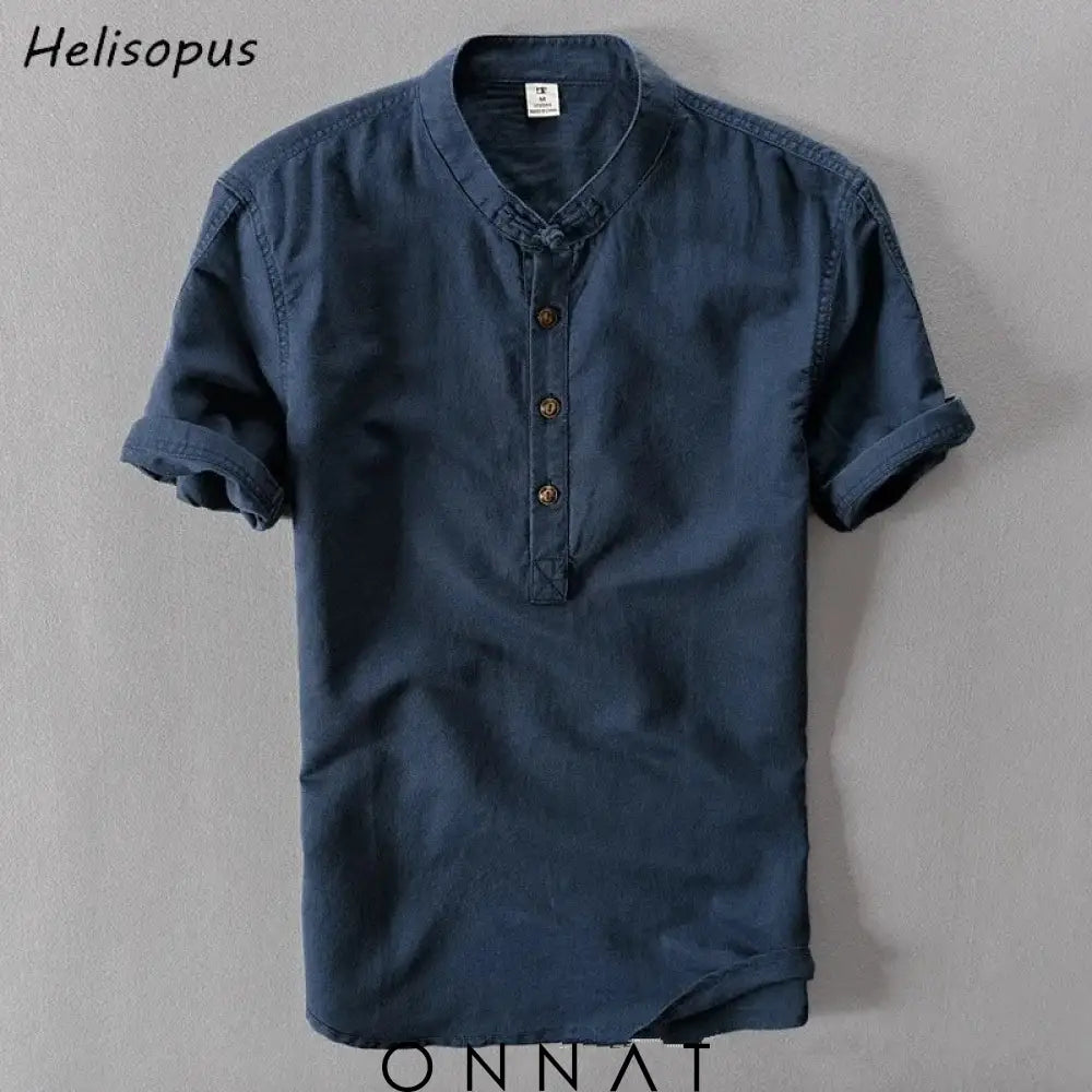 Linen Cotton Short-Sleeve Shirt Menswear