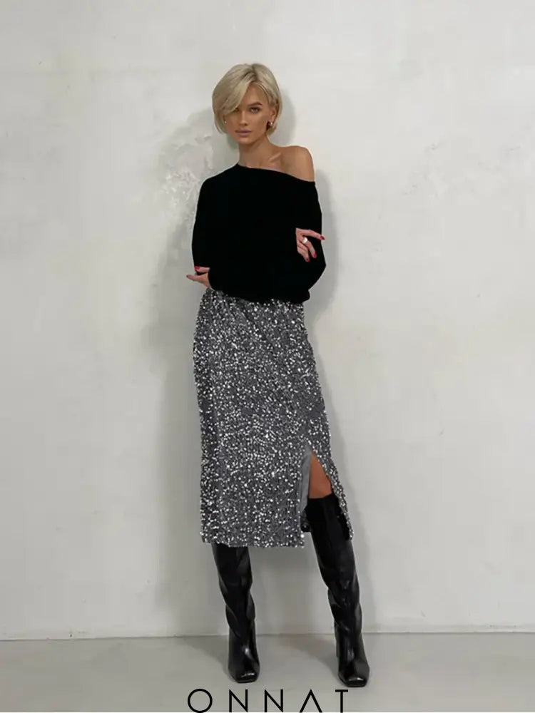 Long Skirt High Waist Midi Skirts