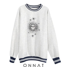 Loose Camryn Pullover Gray Sun Star / S Sweaters & Cardigans