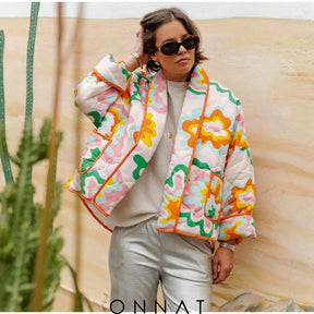 Loren Abstract Cardigan Coats & Jackets