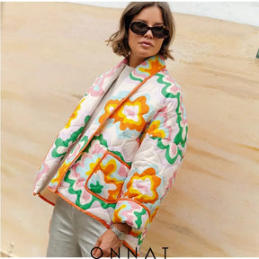 Loren Abstract Cardigan Coats & Jackets