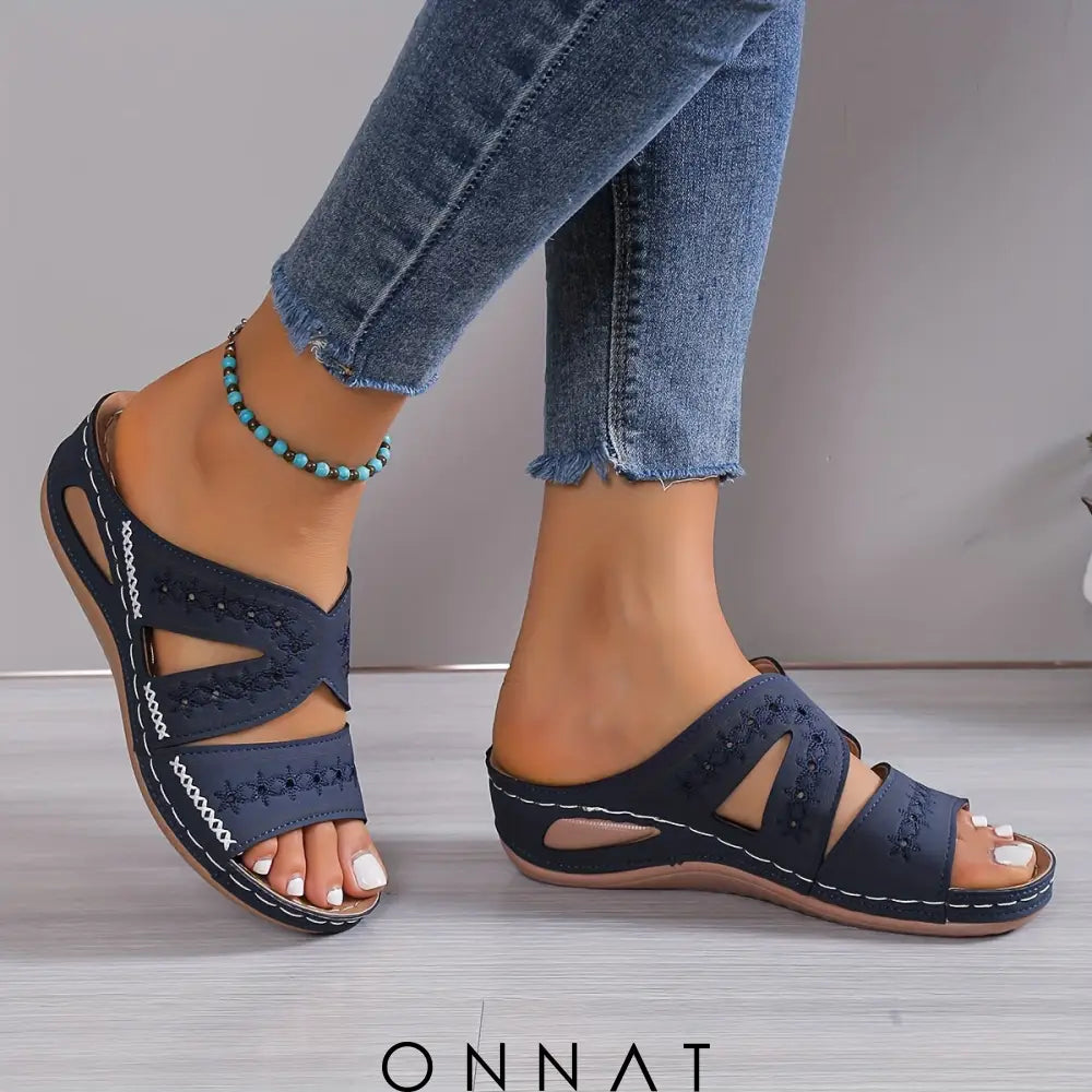 Luella™ - Zomerse Sandalen Met Sleehak