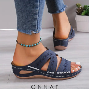 Luella™ - Zomerse Sandalen Met Sleehak