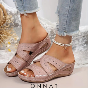 Luella™ - Zomerse Sandalen Met Sleehak Roze / 35