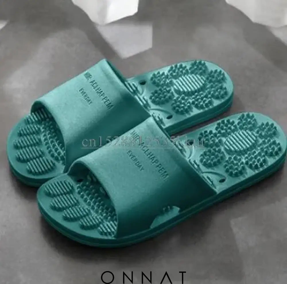 Luna Massage Slipper Green / 36-37 Sandals