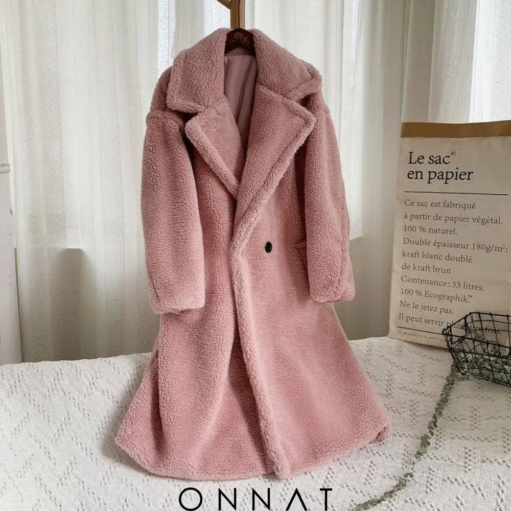 Luxe Cocoon Coat Peach / Xs Coats & Jackets