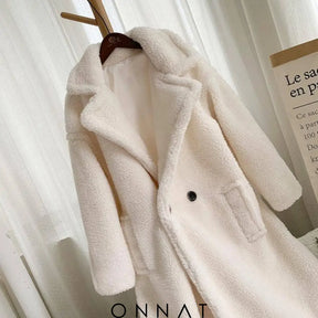 Luxe Cocoon Coat White / Xs Coats & Jackets