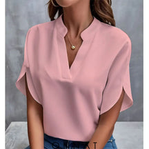 Manon Onnat - Blouse Met V-Hals Roze / S Tops