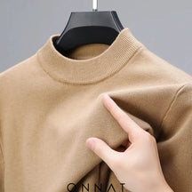 Men’s Half-High Collar Sweater Cream / Xs Menswear