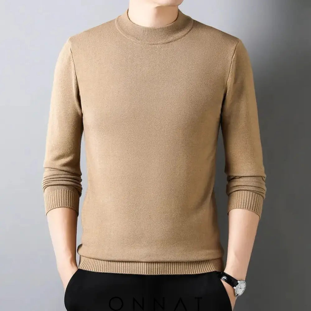 Men’s Half-High Collar Sweater Menswear