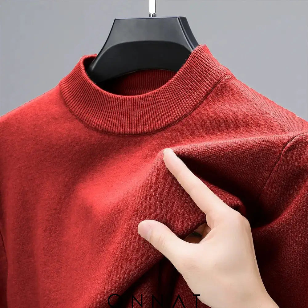 Men’s Half-High Collar Sweater Menswear