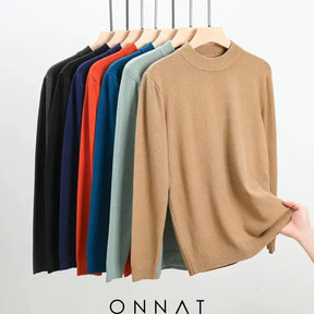 Men’s Half-High Collar Sweater Menswear