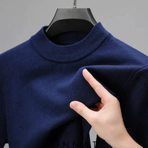 Men’s Half-High Collar Sweater Navy Blue / Xs Menswear