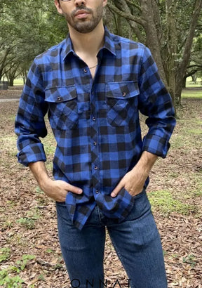 Men’s Plaid Long Sleeve Menswear