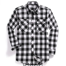 Men’s Plaid Long Sleeve White / Small Menswear