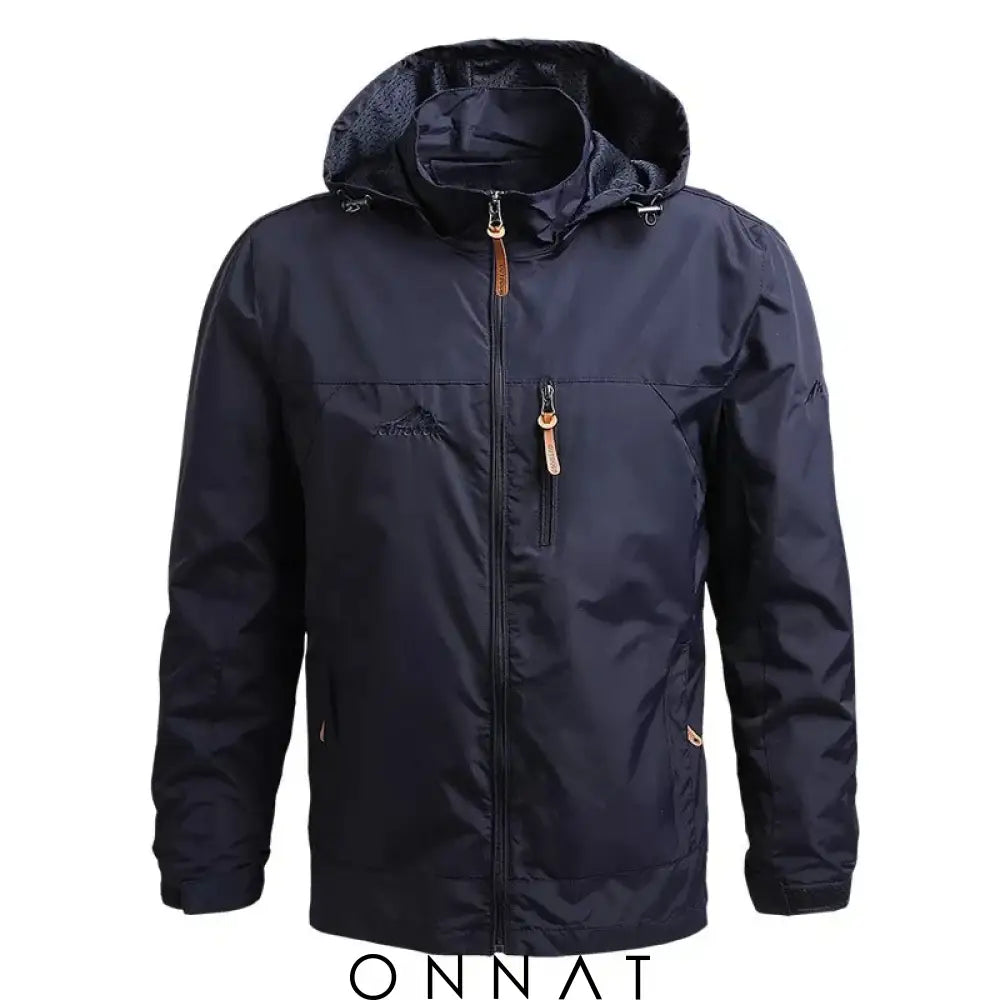 Mens Tactical Windbreaker Navy Blue / Medium Menswear