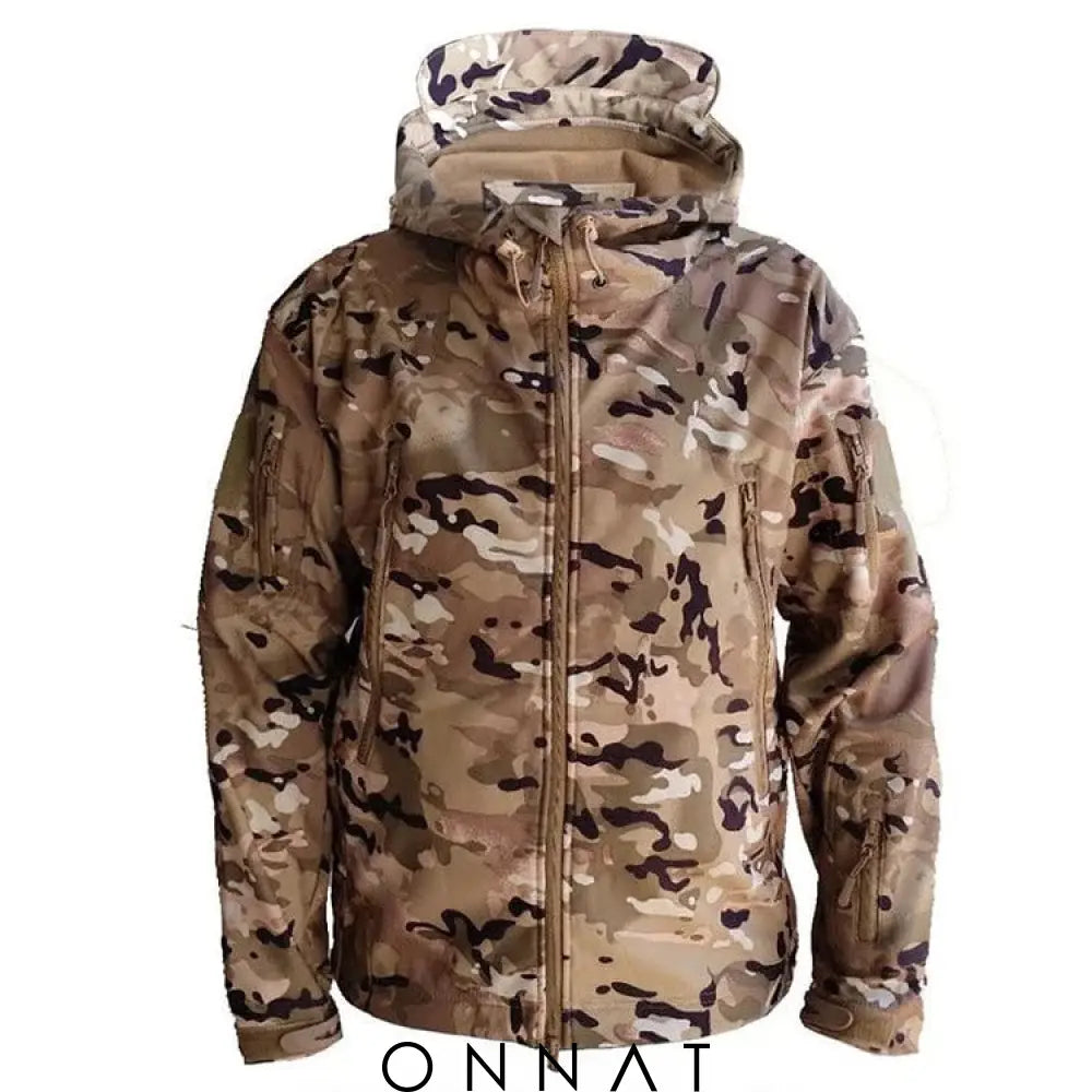 Men’s Windproof Waterproof Jacket Camouflage 3 / Medium Menswear