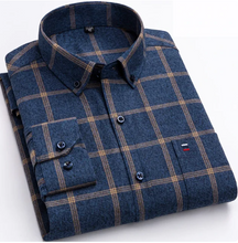 Heritage Plaid – Camisa de algodão clássica masculina 