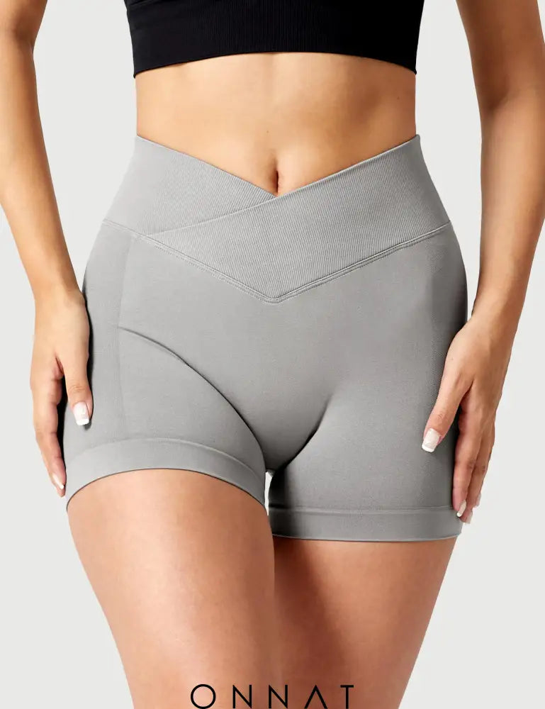 Onnat 3.6”Amplify V-Waistband Shorts Light Grey / Xs