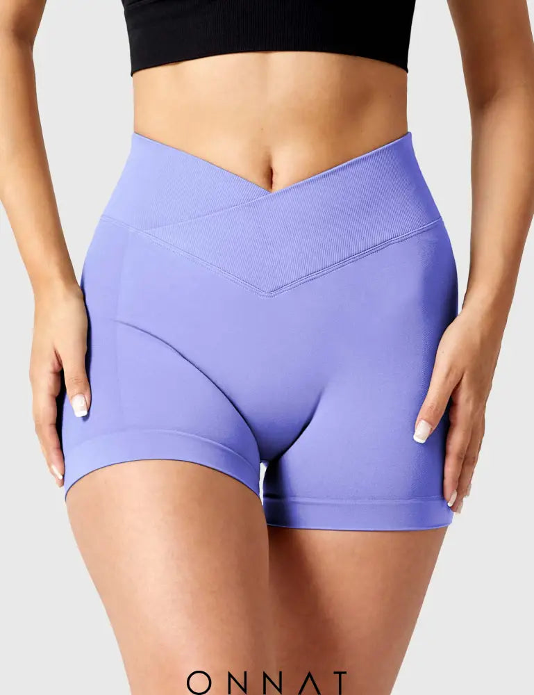 Onnat 3.6”Amplify V-Waistband Shorts Violet / Xs