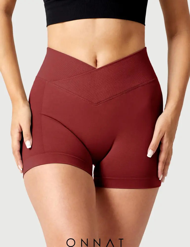 Onnat 3.6”Amplify V-Waistband Shorts Wine / Xs