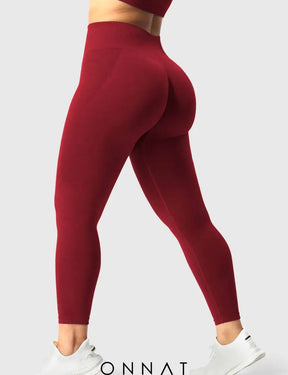 Onnat Amplify Seamless Leggings Red / Xs