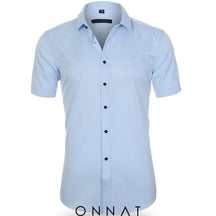 Onnat Breezefit Anti-Wrinkle Short Sleeve Shirt Light Blue / 38 Menswear