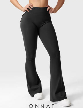 Onnat Brittany Flared Leggings With Pockets