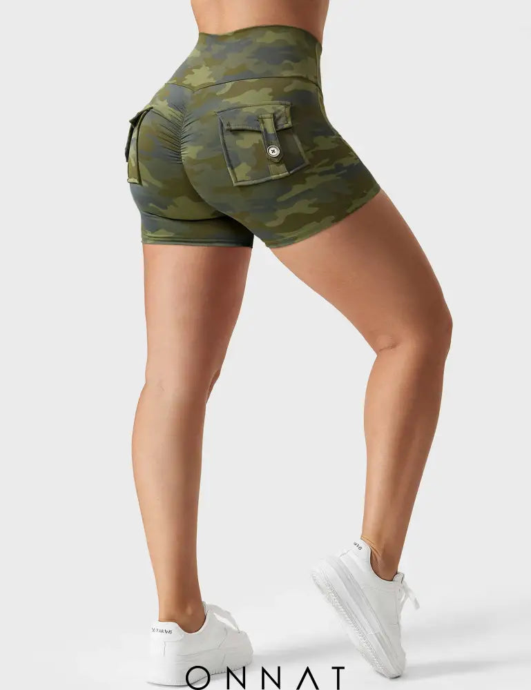 Onnat Camo Cargo Shorts