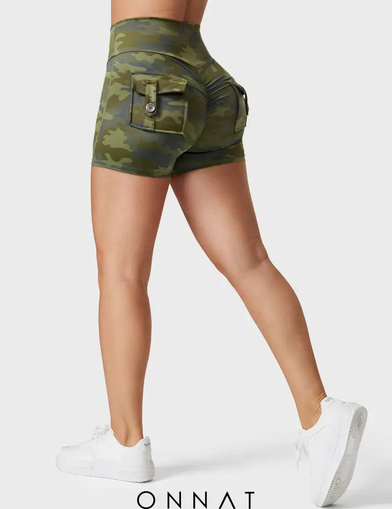 Onnat Camo Cargo Shorts