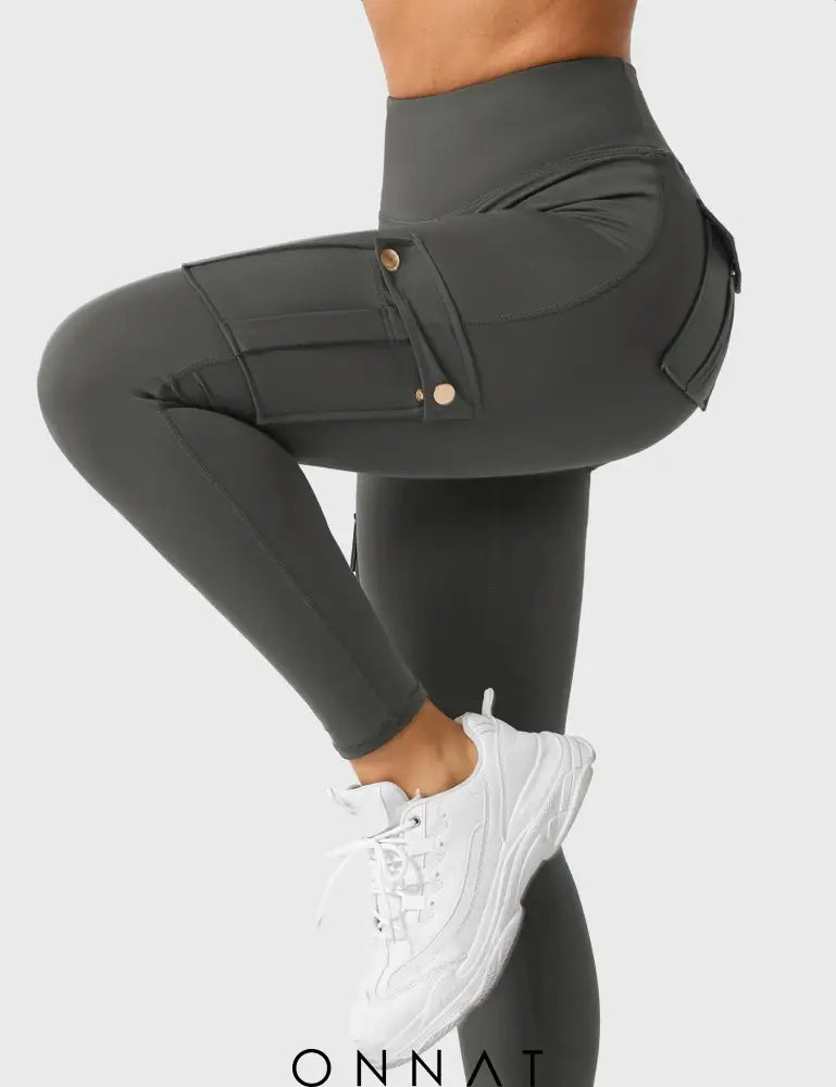 Onnat Cargo Scrunch Leggings With Pockets