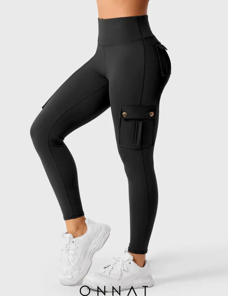 Onnat Cargo Scrunch Leggings With Pockets