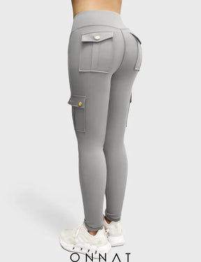 Onnat Cargo Workout Leggings With Pockets