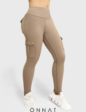 Onnat Cargo Workout Leggings With Pockets