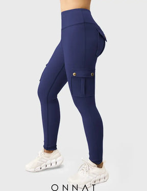 Onnat Cargo Workout Leggings With Pockets