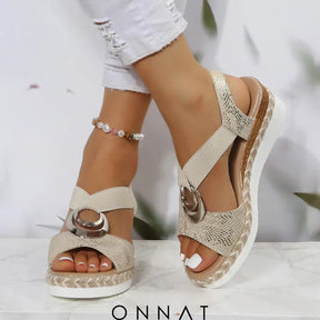 Onnat | Comfortabele Orthopedische Sleehakken Goud / 36 Sandals