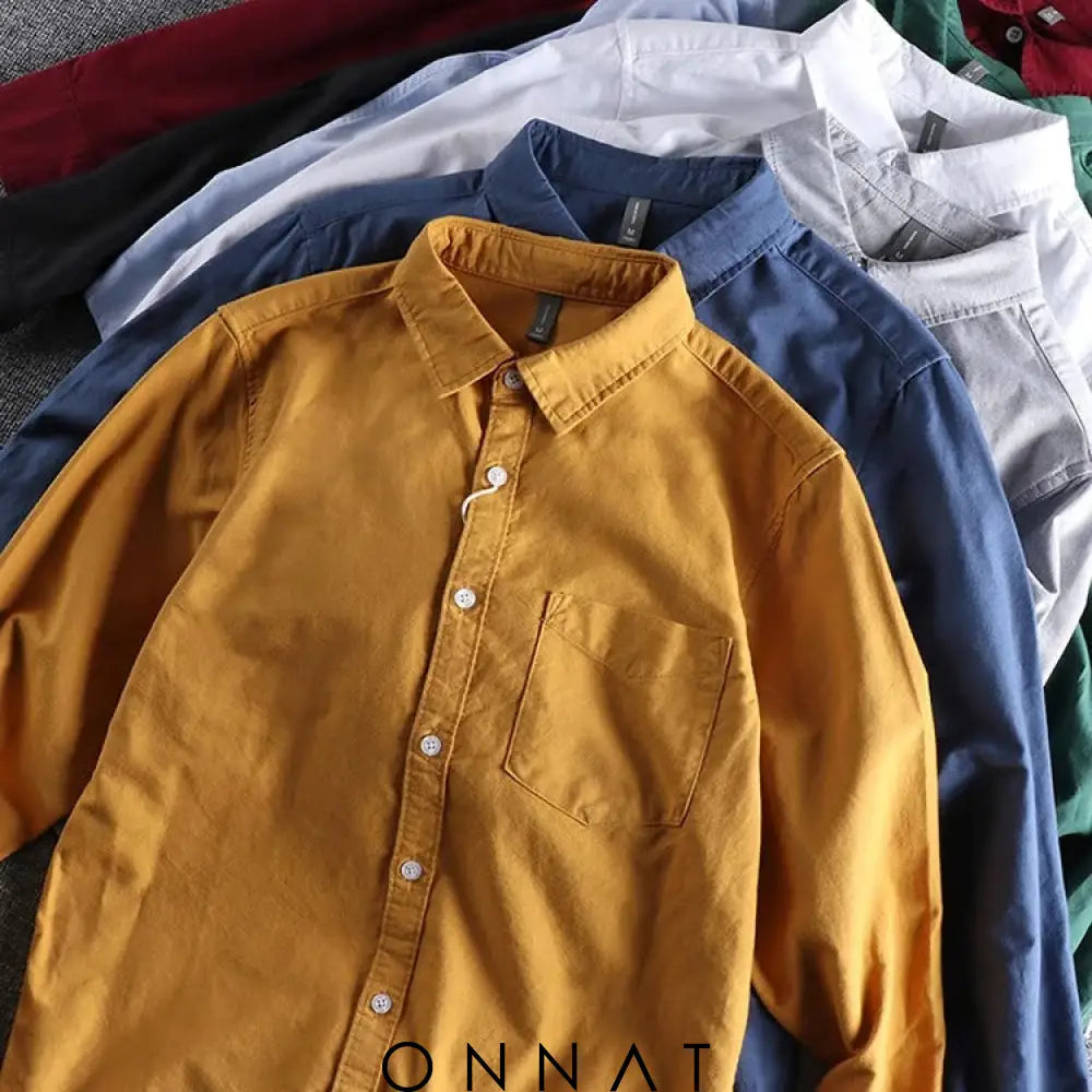 Onnat Cotton Premium Long Sleeve Shirt Menswear