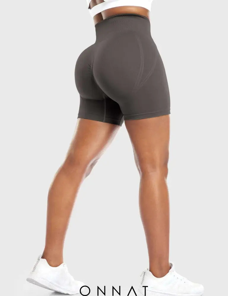 Onnat Dora Seamless Shorts Deep Taupe / S